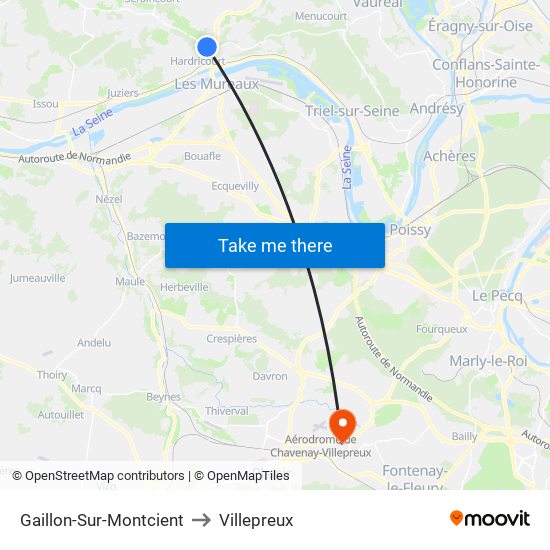 Gaillon-Sur-Montcient to Villepreux map