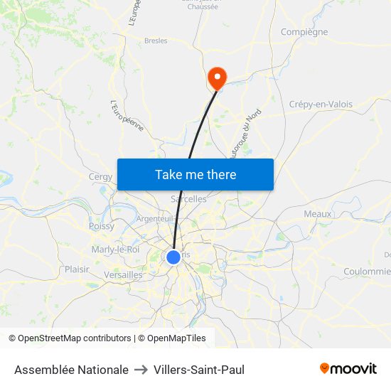 Assemblée Nationale to Villers-Saint-Paul map