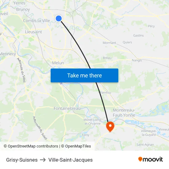 Grisy-Suisnes to Ville-Saint-Jacques map