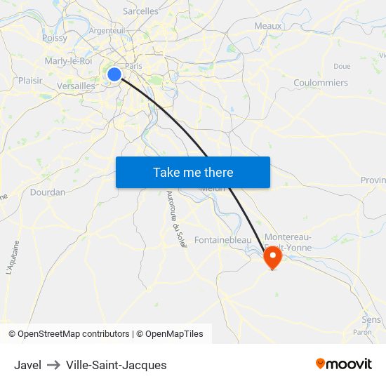 Javel to Ville-Saint-Jacques map