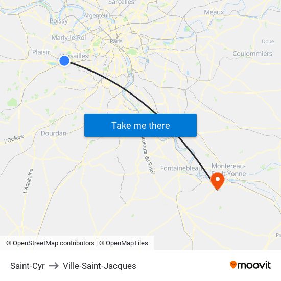 Saint-Cyr to Ville-Saint-Jacques map