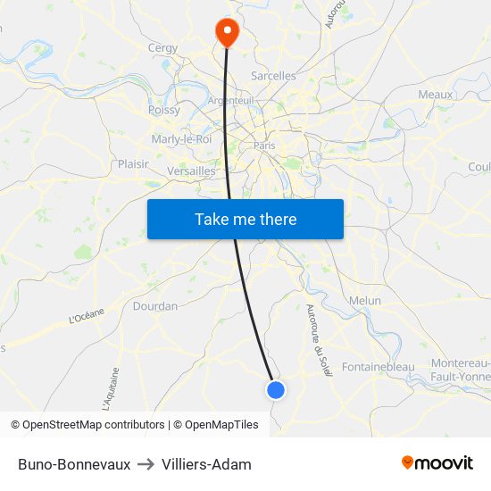 Buno-Bonnevaux to Villiers-Adam map