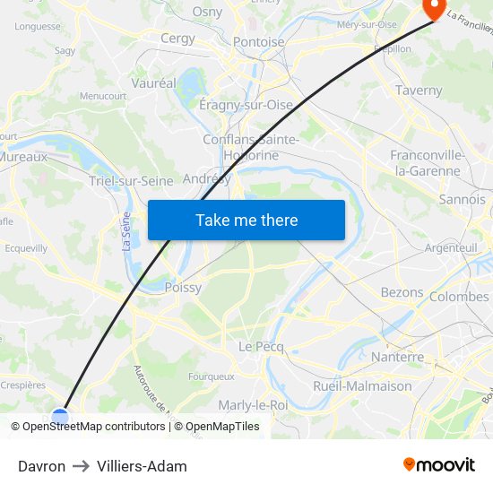 Davron to Villiers-Adam map