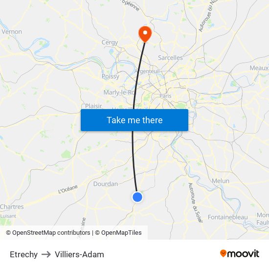 Etrechy to Villiers-Adam map