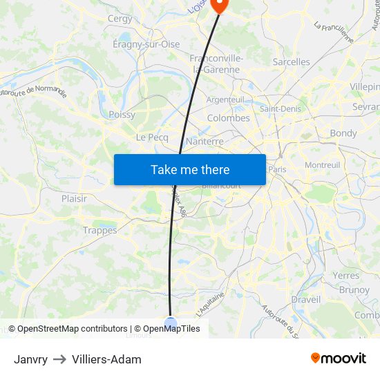 Janvry to Villiers-Adam map