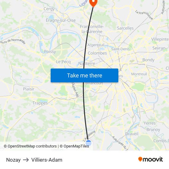 Nozay to Villiers-Adam map