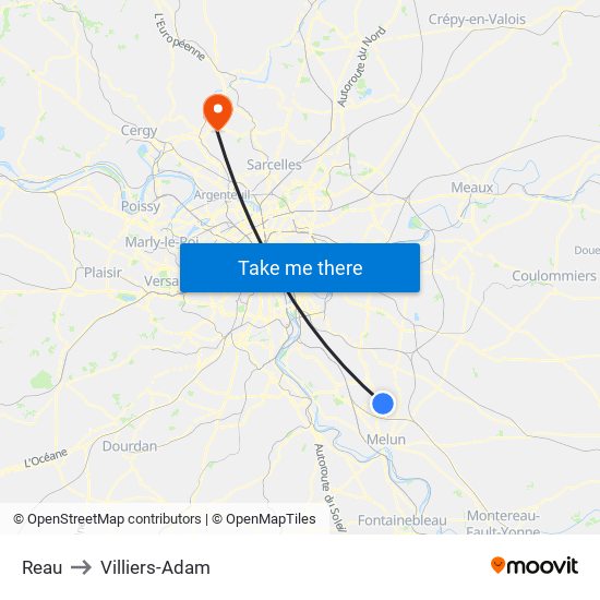Reau to Villiers-Adam map