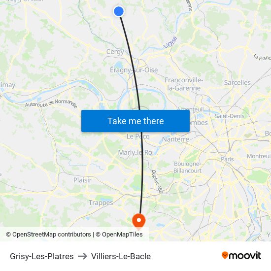 Grisy-Les-Platres to Villiers-Le-Bacle map