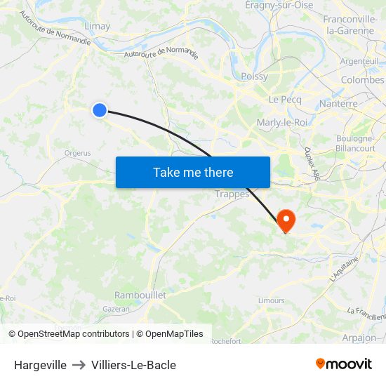 Hargeville to Villiers-Le-Bacle map