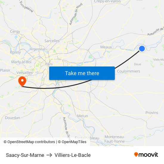 Saacy-Sur-Marne to Villiers-Le-Bacle map