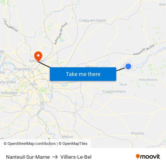 Nanteuil-Sur-Marne to Villiers-Le-Bel map