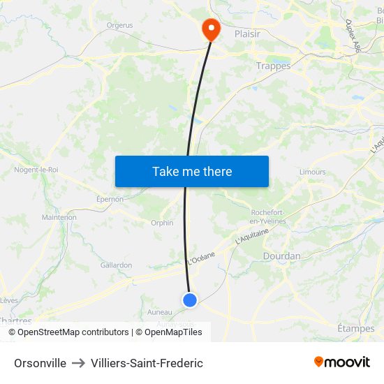 Orsonville to Villiers-Saint-Frederic map