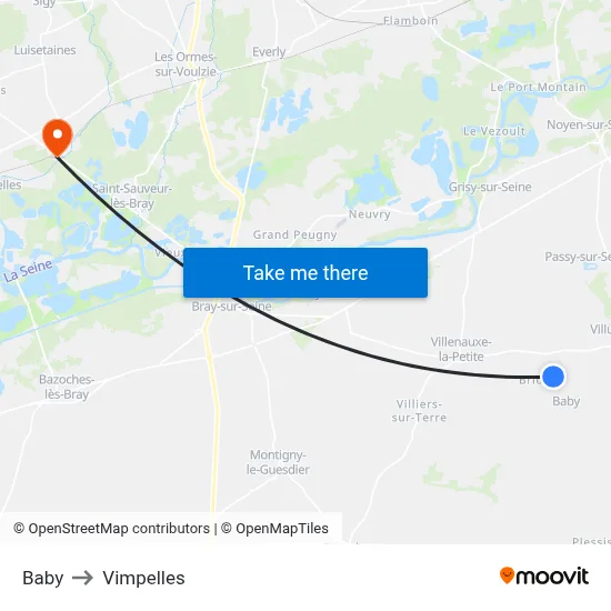 Baby to Vimpelles map