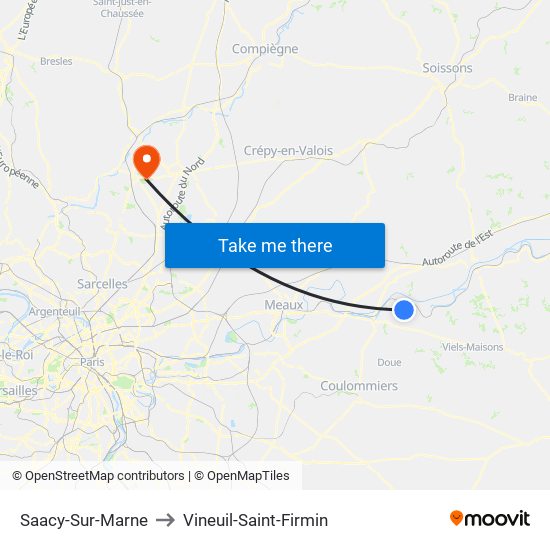 Saacy-Sur-Marne to Vineuil-Saint-Firmin map