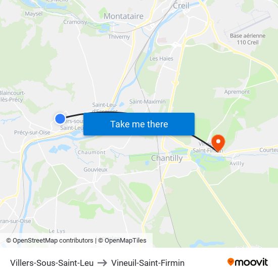 Villers-Sous-Saint-Leu to Vineuil-Saint-Firmin map