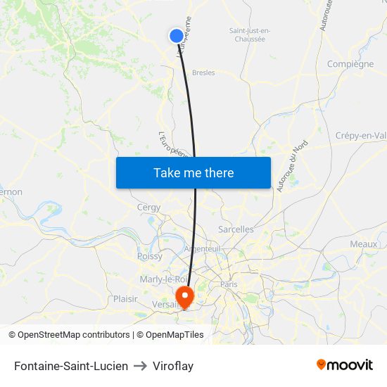 Fontaine-Saint-Lucien to Viroflay map