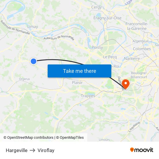 Hargeville to Viroflay map