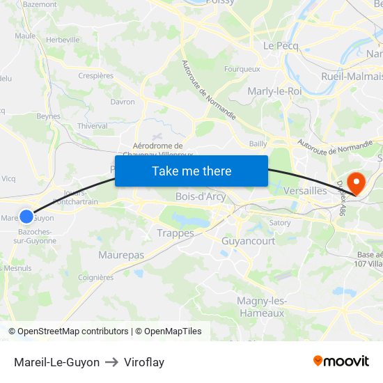 Mareil-Le-Guyon to Viroflay map