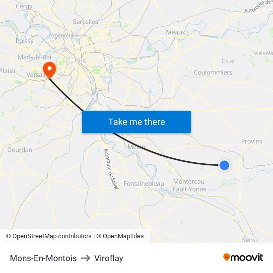Mons-En-Montois to Viroflay map