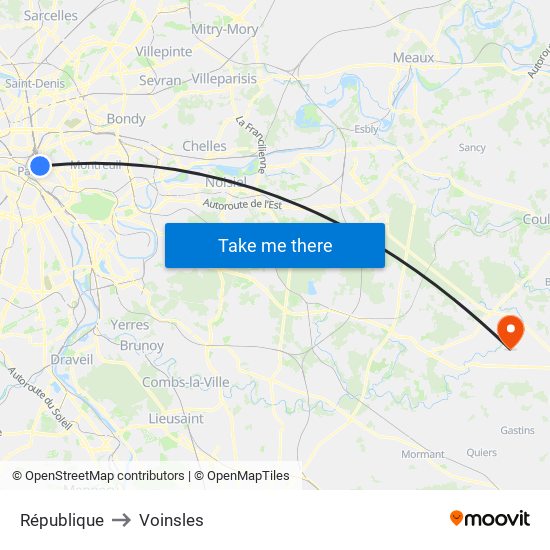 République to Voinsles map