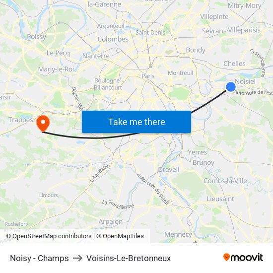 Noisy - Champs to Voisins-Le-Bretonneux map