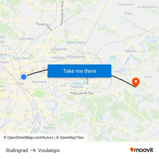 Stalingrad to Voulangis map