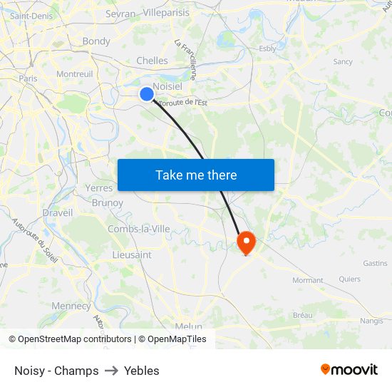 Noisy - Champs to Yebles map