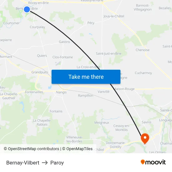 Bernay-Vilbert to Paroy map