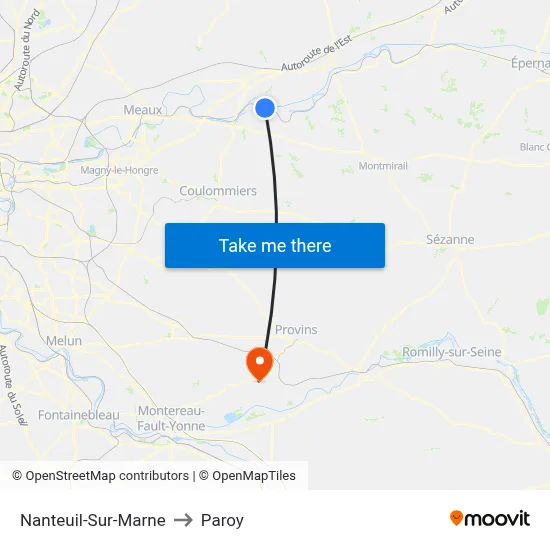 Nanteuil-Sur-Marne to Paroy map