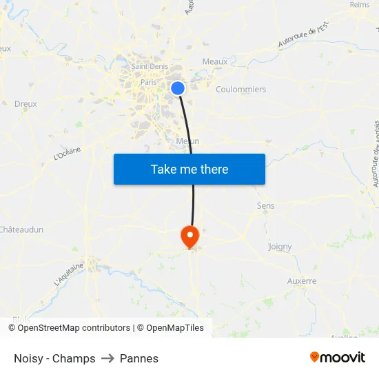 Noisy - Champs to Pannes map