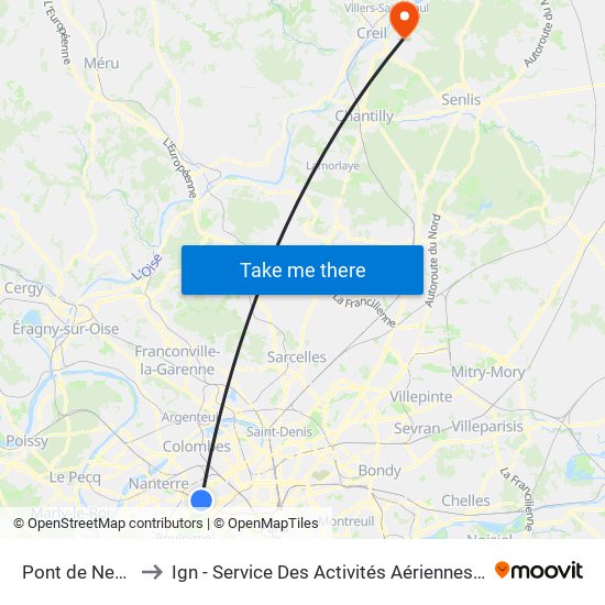 Pont de Neuilly to Ign - Service Des Activités Aériennes (Saa) map