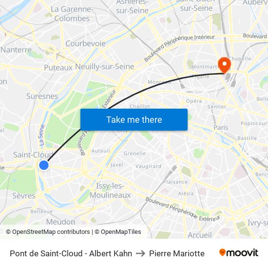 Pont de Saint-Cloud - Albert Kahn to Pierre Mariotte map