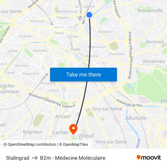 Stalingrad to B2m - Médecine Moléculaire map