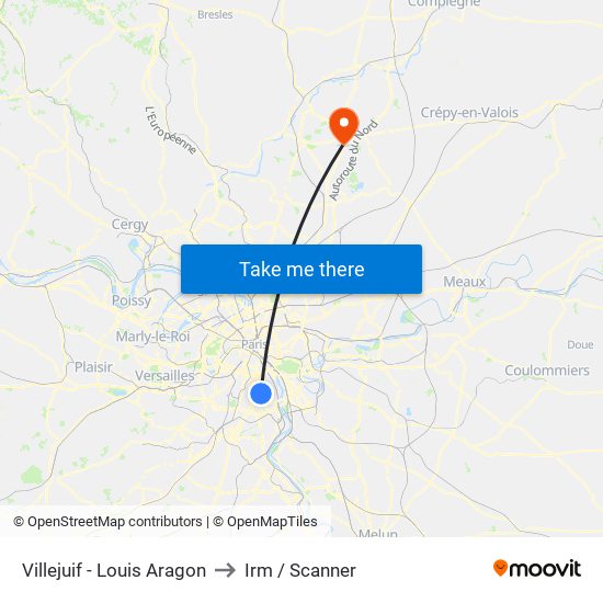 Villejuif - Louis Aragon to Irm / Scanner map