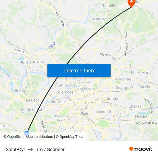 Saint-Cyr to Irm / Scanner map