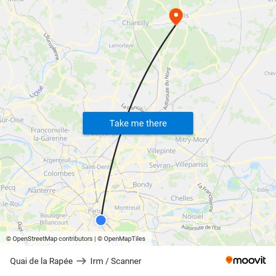 Quai de la Rapée to Irm / Scanner map