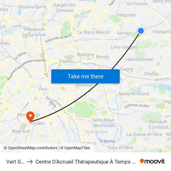 Vert Galant to Centre D’Accueil Thérapeutique À Temps Partiel Vent du Large map