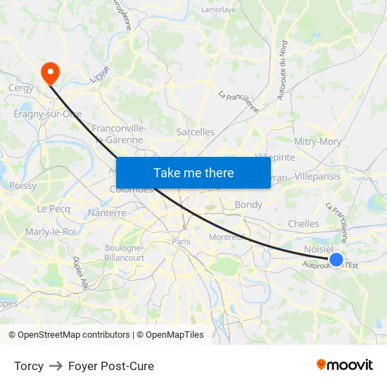 Torcy to Foyer Post-Cure map