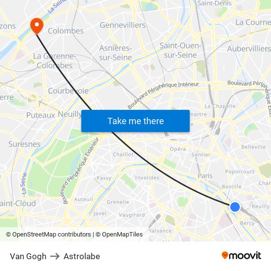 Van Gogh to Astrolabe map