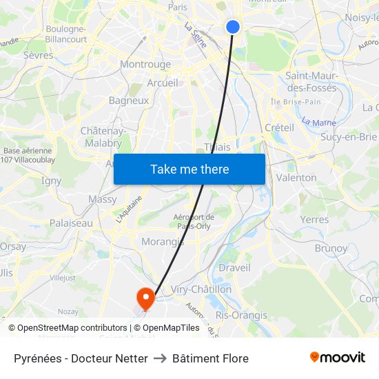 Pyrénées - Docteur Netter to Bâtiment Flore map