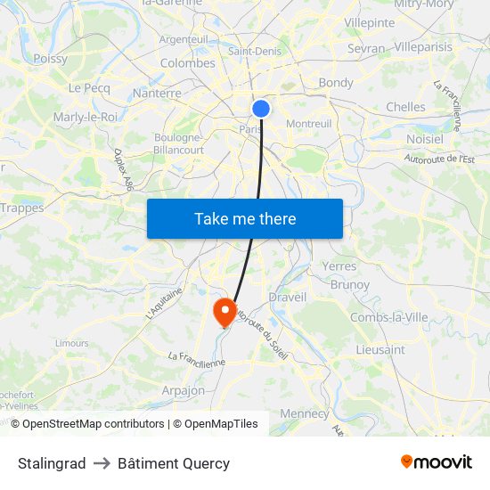 Stalingrad to Bâtiment Quercy map