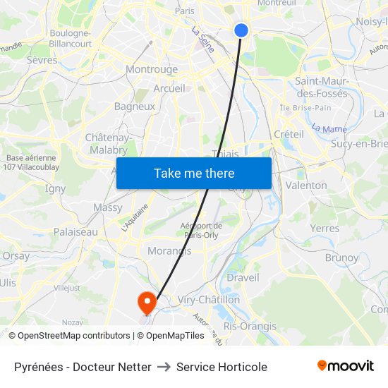 Pyrénées - Docteur Netter to Service Horticole map