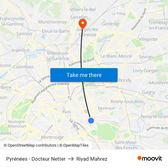 Pyrénées - Docteur Netter to Riyad Mahrez map