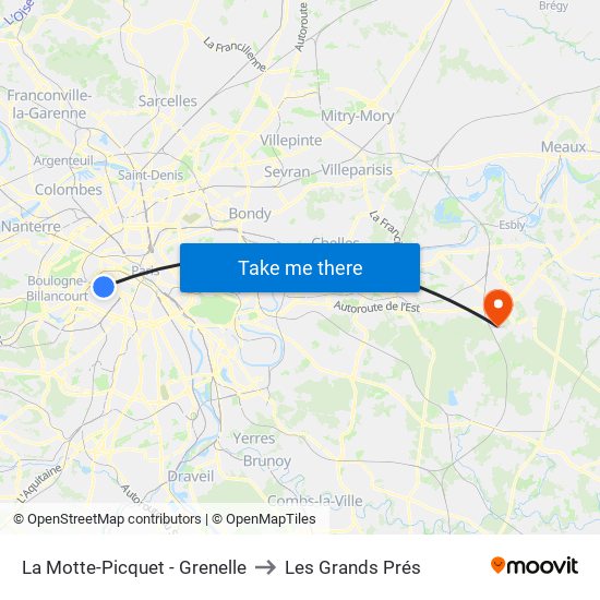 La Motte-Picquet - Grenelle to Les Grands Prés map