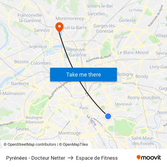 Pyrénées - Docteur Netter to Espace de Fitness map