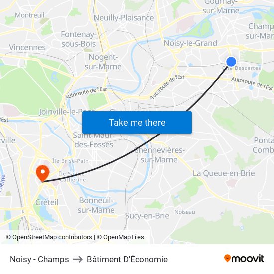 Noisy - Champs to Bâtiment D'Économie map
