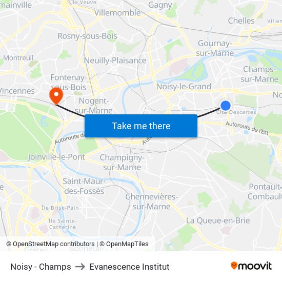 Noisy - Champs to Evanescence Institut map