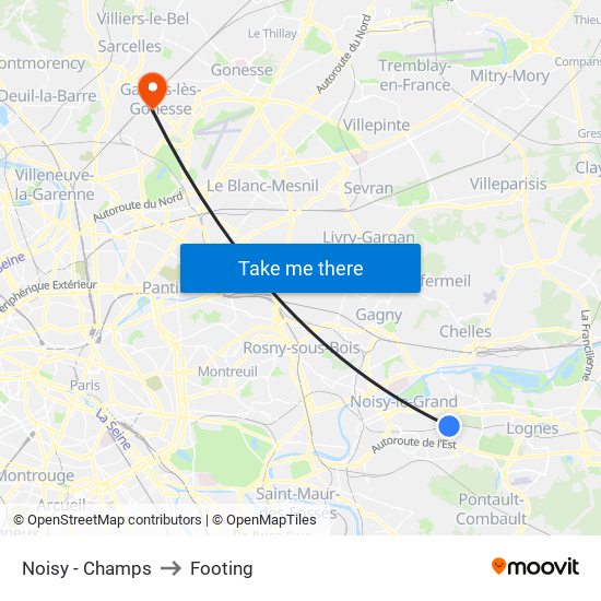 Noisy - Champs to Footing map