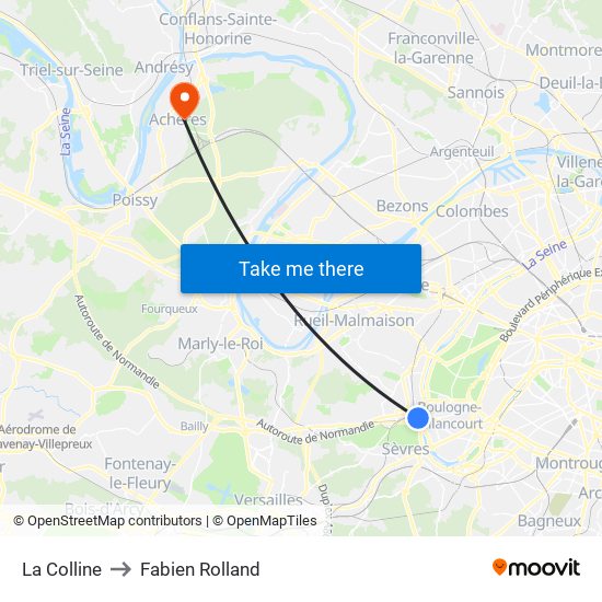 La Colline to Fabien Rolland map