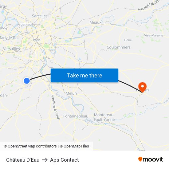 Château D'Eau to Aps Contact map